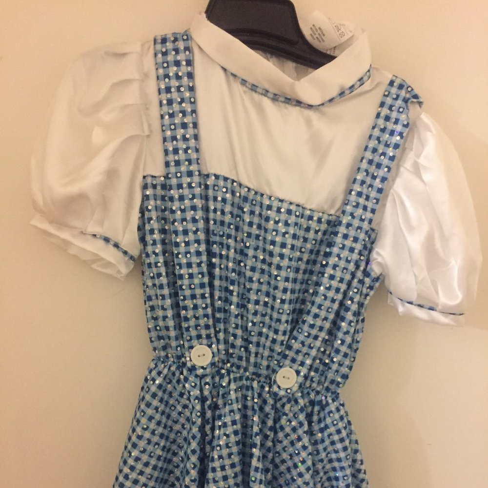 New Official Wizard of Oz Dorothy Costume Girls Medium
